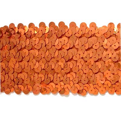 6 soros elasztikus flitterbortni, 6 cm széles